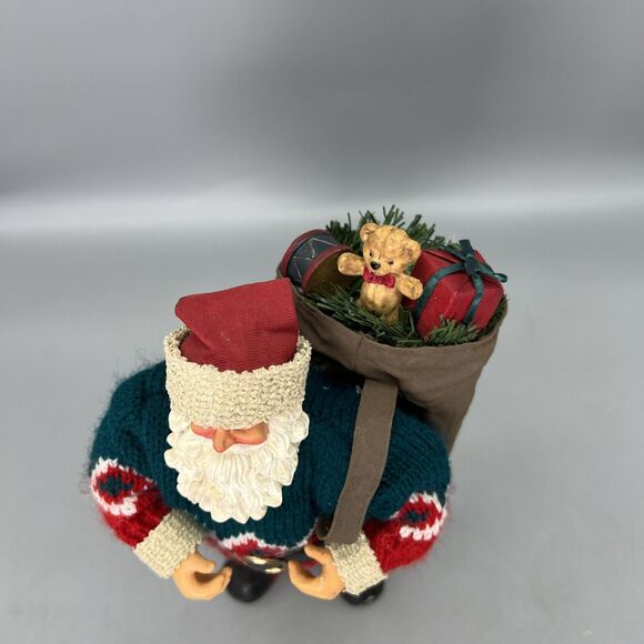 Vintage Santa Collectible World Bazaars Santa with Toy Sack 80525 #6 - Picture 6 of 16